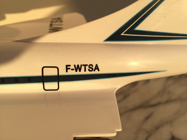 Maquette Concorde Air France F-WTSA