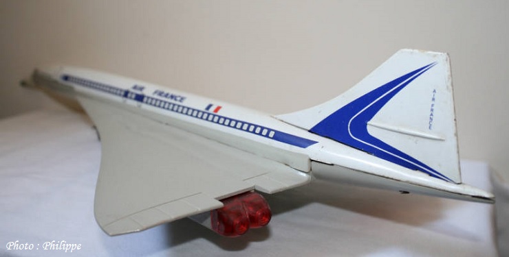 Jouet Concorde en tôle PAN AM