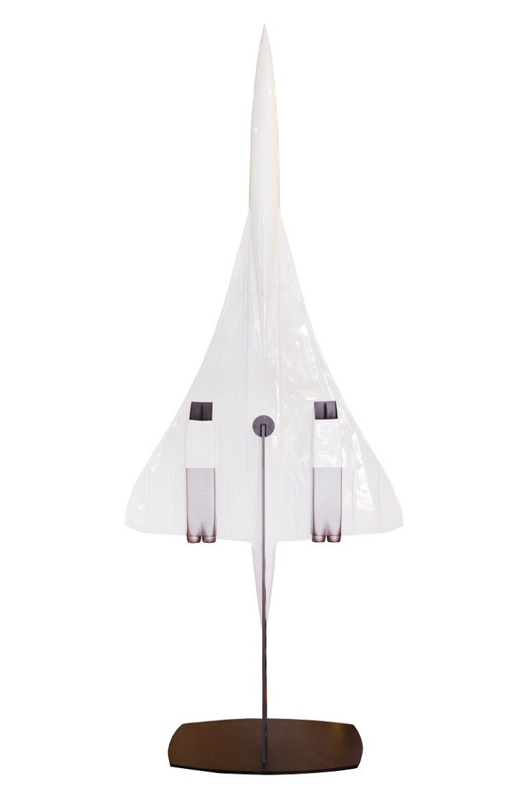 Sculpture modèle Concorde en résine de haute qualité