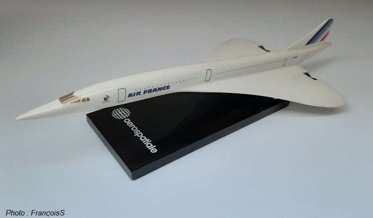 Maquette aerospatiale Concorde F-BVFA de 1970 (échelle 1/200)