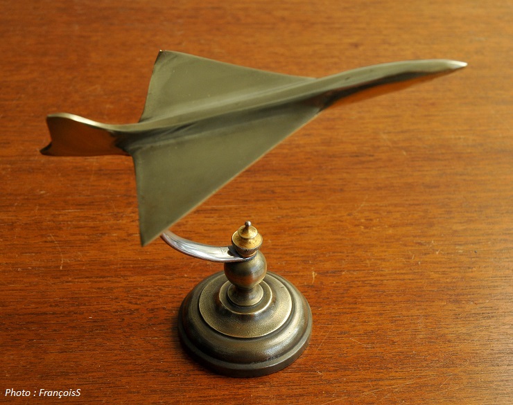 Maquette prototype Concorde en laiton (Echelle 1/300)
