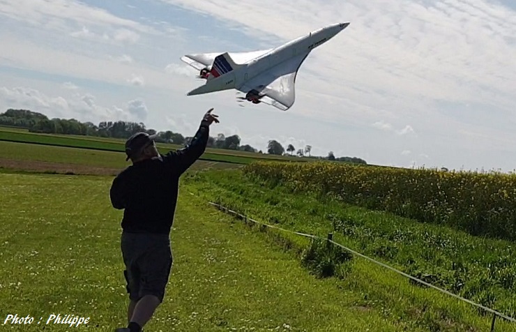 Maquette volante de Concorde Air France (échelle 1/24)
