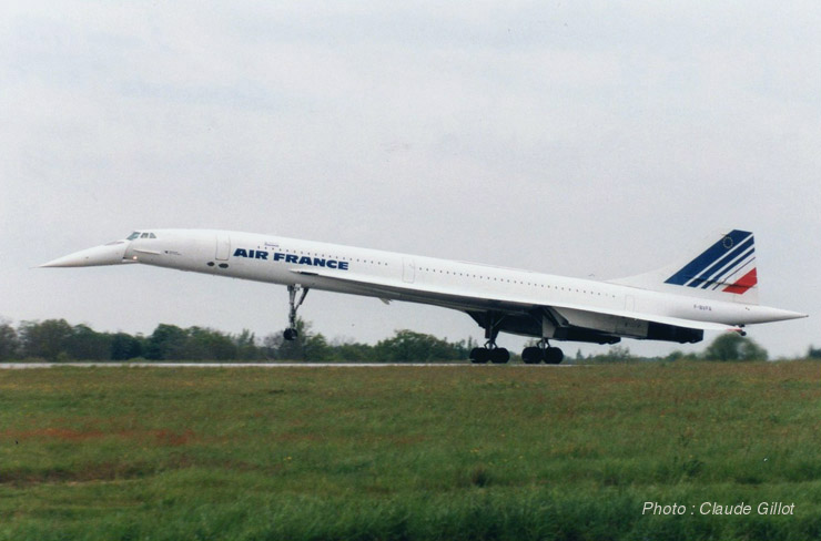"L'atterrissage Concorde ... un grand moment !"
