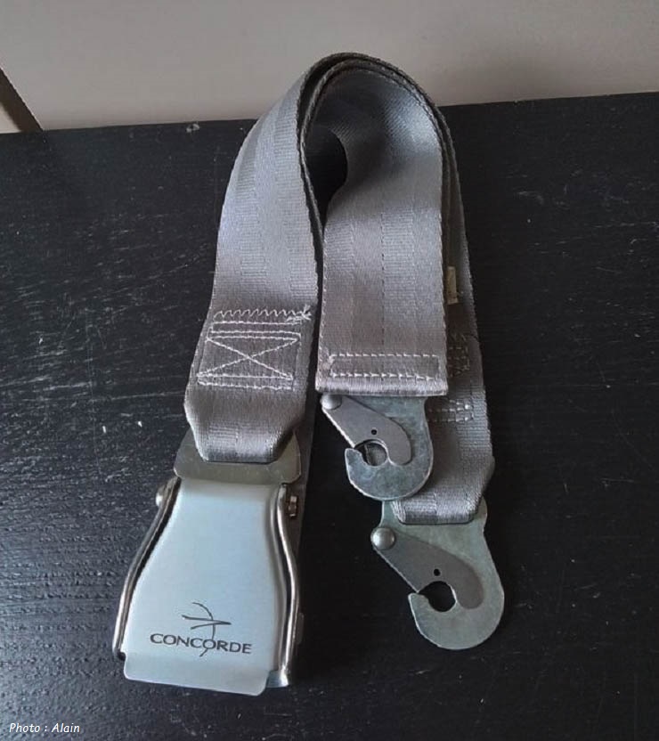 Ceinture passager Concorde Air France