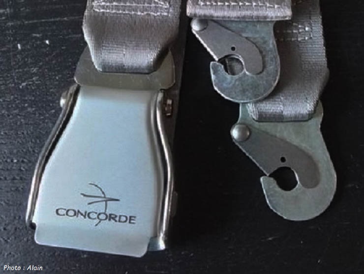 Ceinture passager Concorde Air France