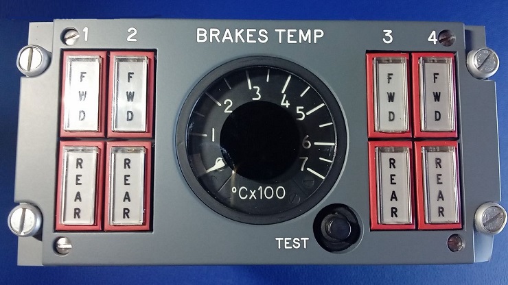 Instrument de bord : Boîtier températures freins (Brakes Temp)