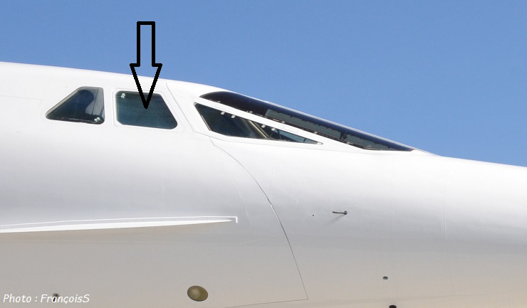 Fenêre latérale cockpit Concorde