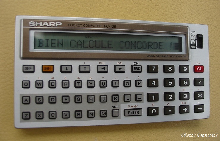 Calculatrice Concorde