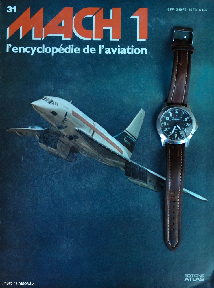 Montre "Concorde" de la revue aéronautique "Mach1"