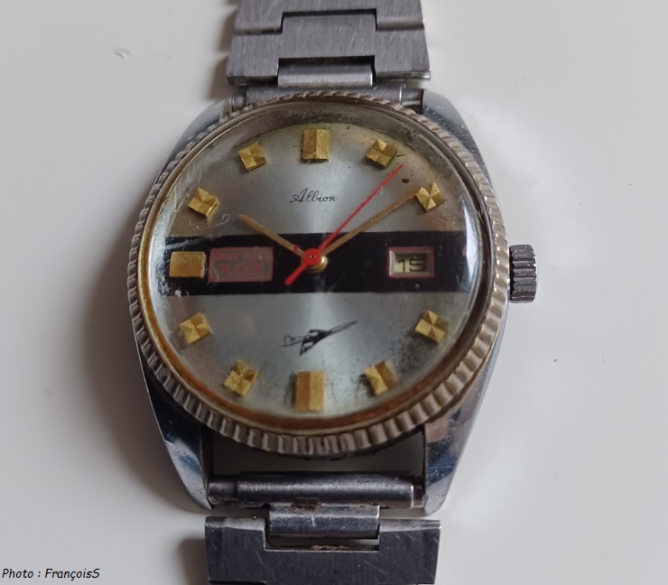 Montre Albion Space Travel X05 Concorde (1976) - Fond Silver