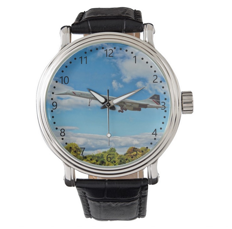 Concorde on Finals - Number dial Watch