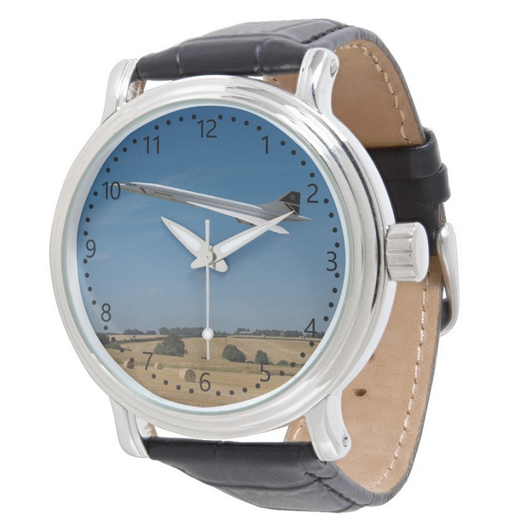Concorde at Harvest Time - numbers Dial Watch