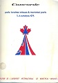 "Paris/LOndres/Ottawa/Paris" - Plan de vol - 3 au 6 Octobre 1975