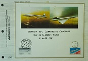 "Dernier vol commercial Concorde Rio - Paris" 1982