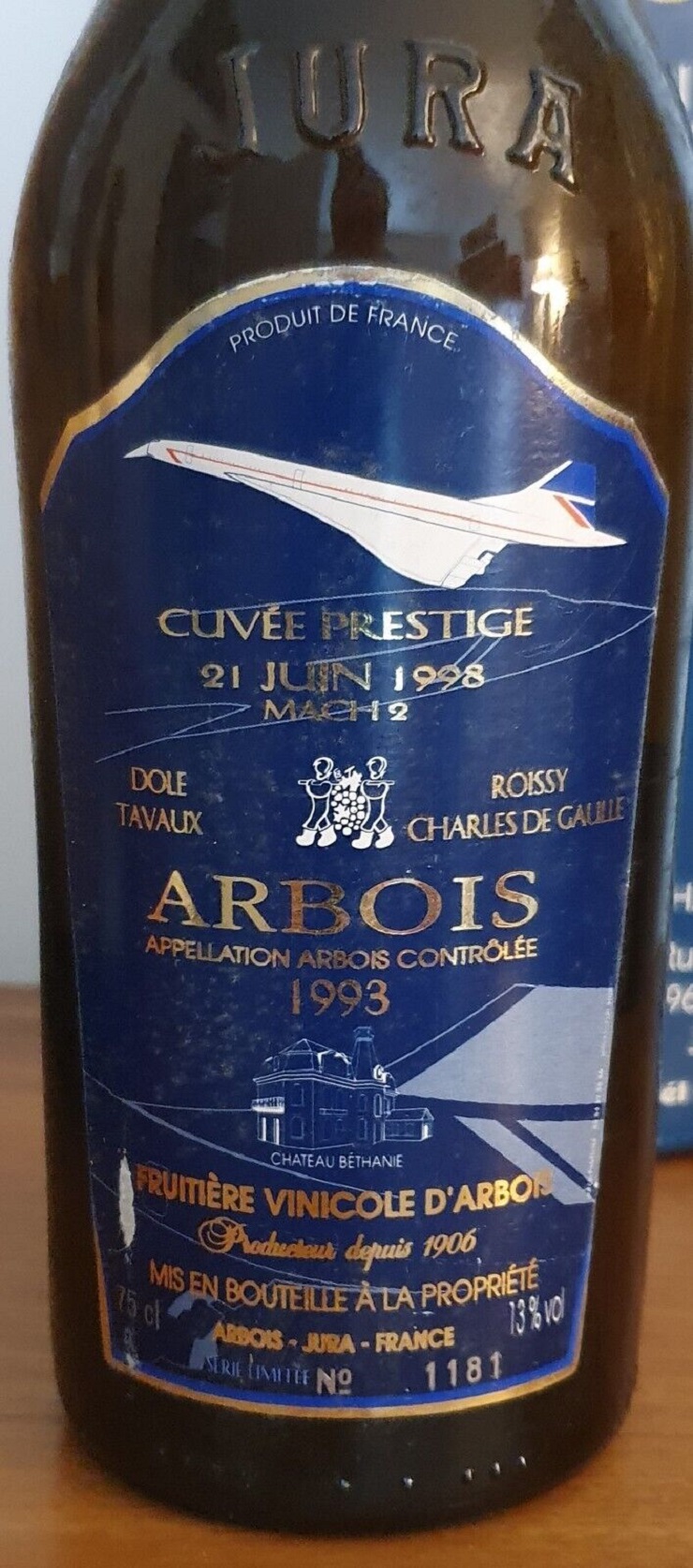 Cuvée Concorde Prestige du 21 juin 1998 - Mach2 