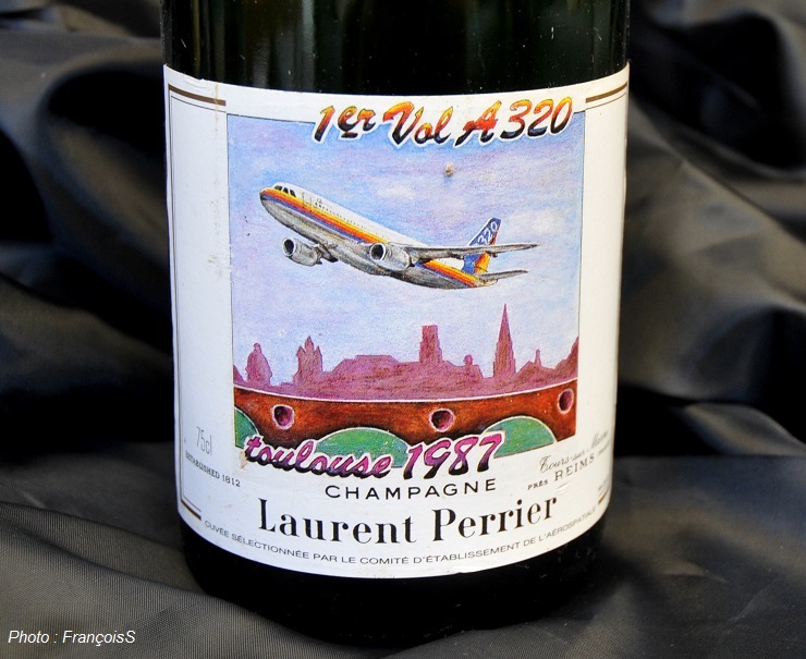 1er vol Airbus A320 - Toulouse 1987 Champagne Laurent Perrier 