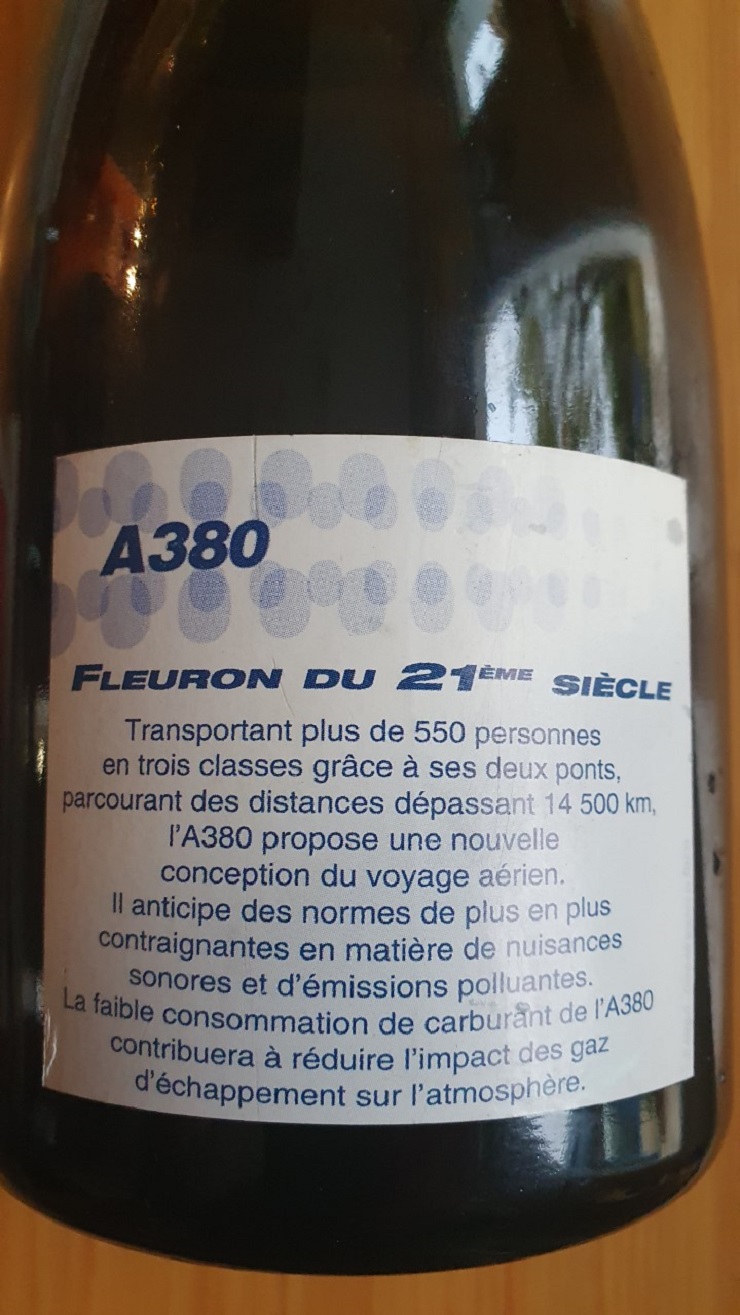 1er Vol Airbus A380 - Toulouse 2005 - Champagne Montaudon / Cuvée Spéciale