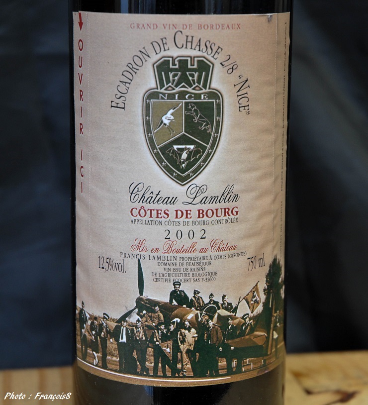 Cuvée spéciale Escadron de Chasse 2/8 Nice en 2003